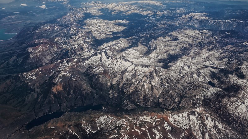 mountain rock aerial view and geology 4k