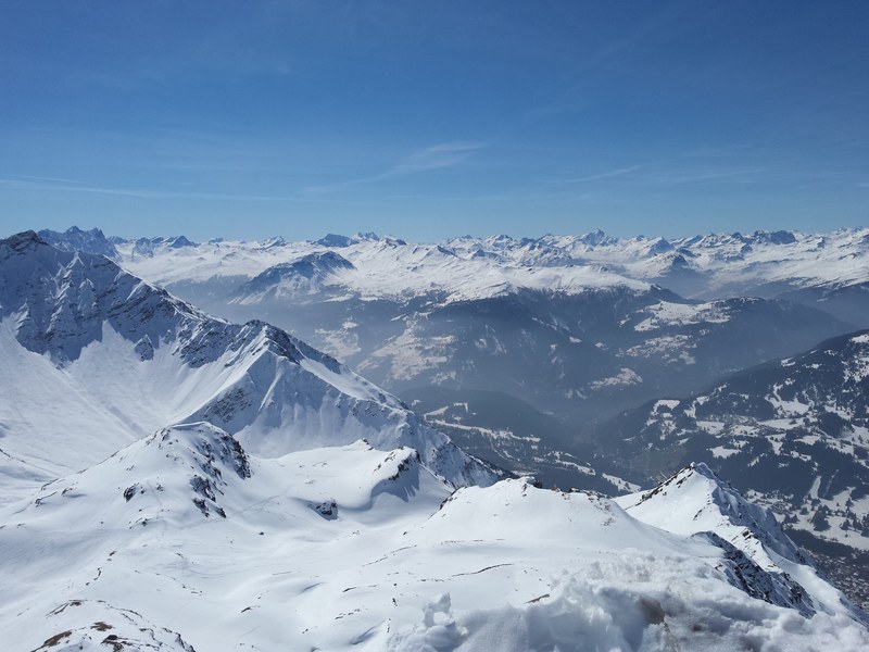 blue sky shadowing white snowy mountain tops, snowy mountains 4k