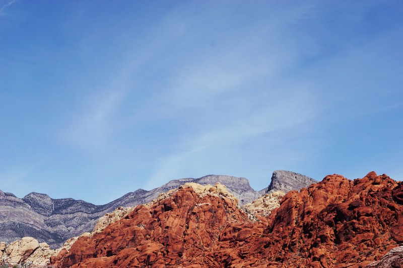 red desert mountain ridge in red rock canyon national conservation area, desert mountain ridge 4k