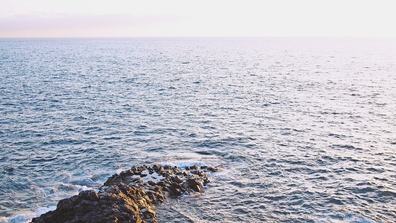 rock sea ocean and water 4k