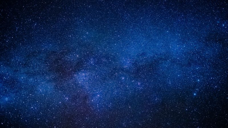 starry sky, space, glow, 4k