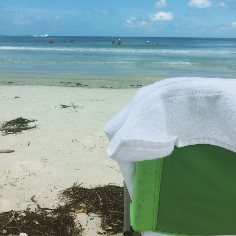 relax sea beach chair and beach 4k