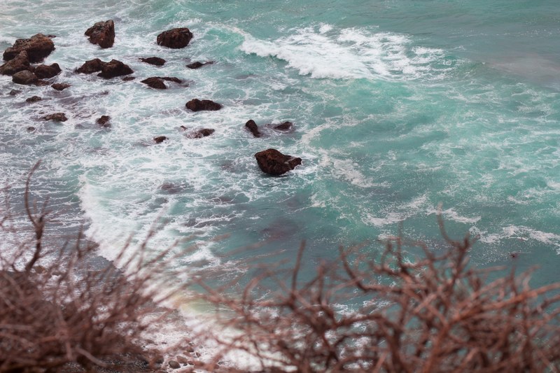 rock water sea and ocean 4k