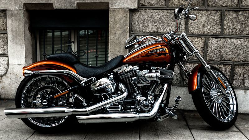 motorcycle, bike, side view, wheel, 4k