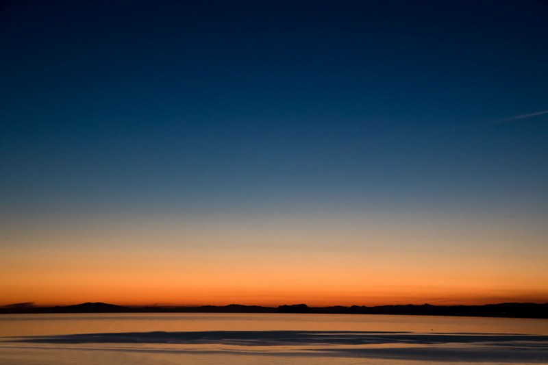 a calm and tranquil sunset over the sea in la azohia murcia spain, drama 4k