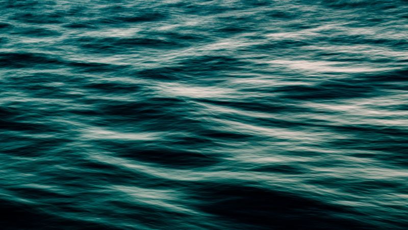 water, surface, waves, lines, 4k
