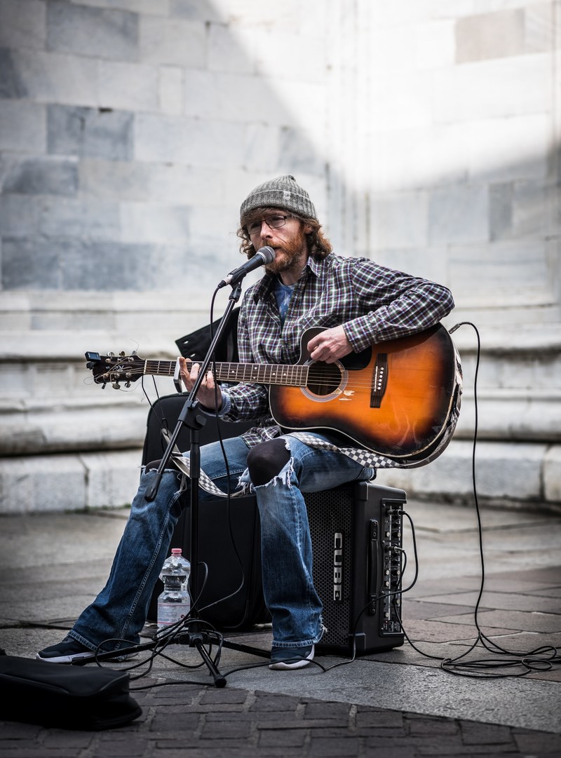 guitarist guitar musician and man hd, 4k