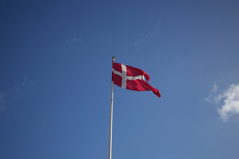 copenhagen denmark and flag 4k