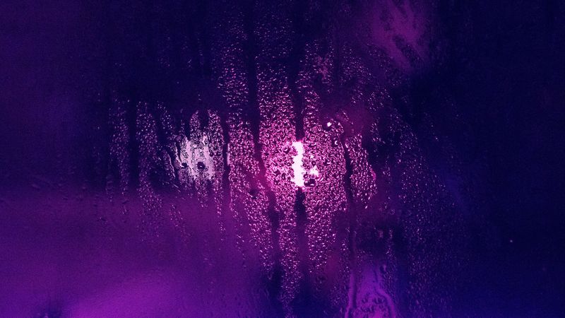 drops, surface, purple, 4k