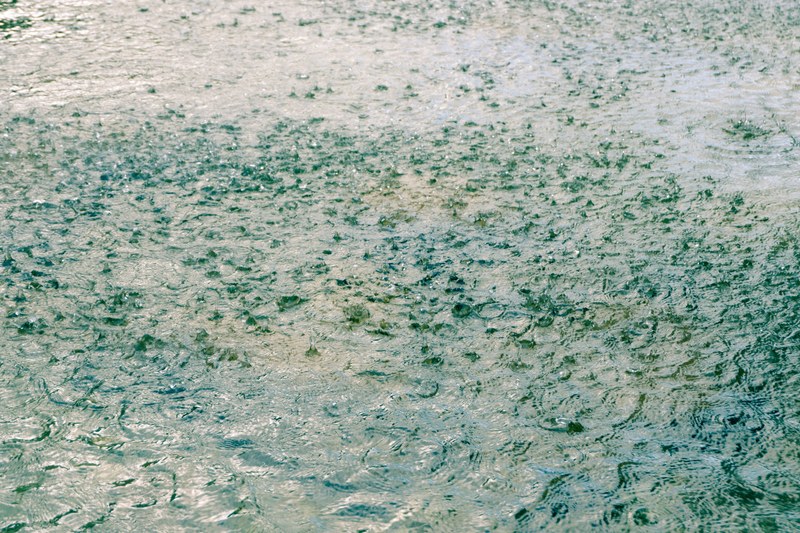 water rain raindrop and surface 4k