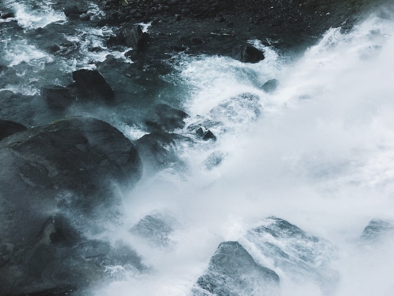 rapid ice glacier and cold 4k