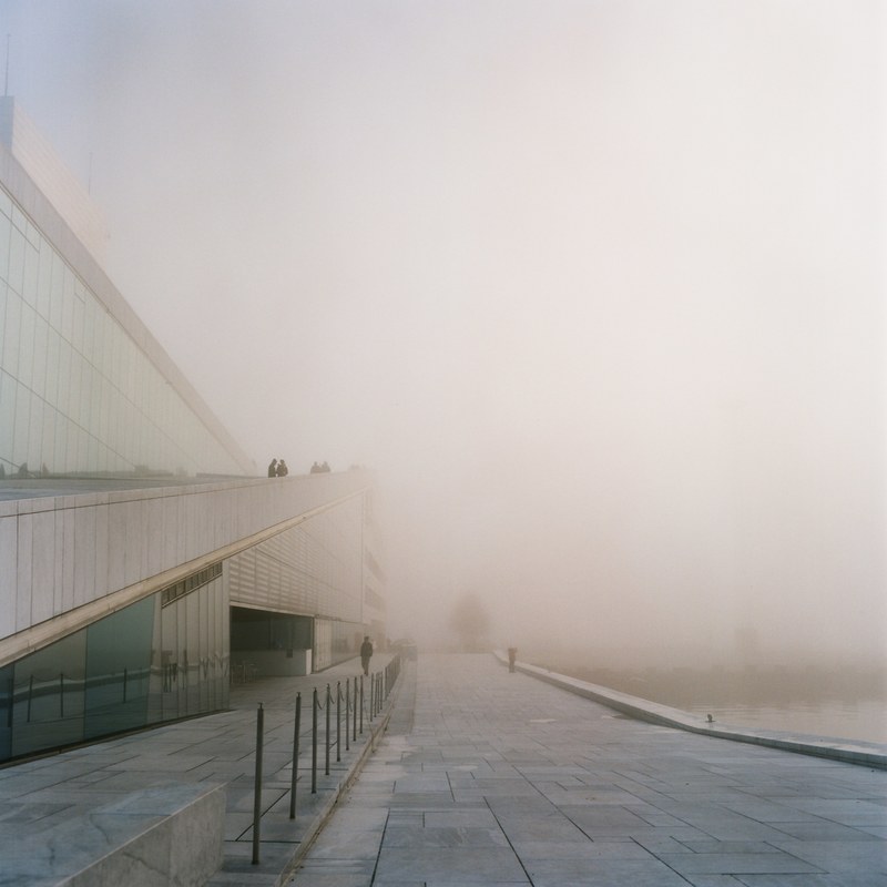 architecture opera fog and oslo 4k