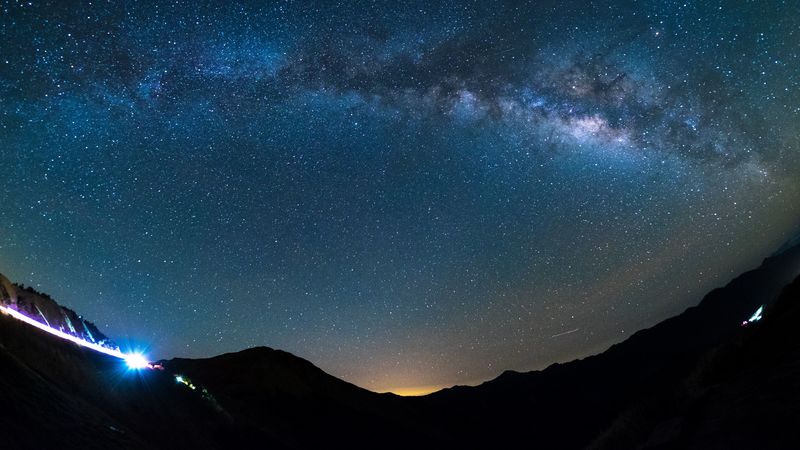 starry sky, shine, glitter, 4k