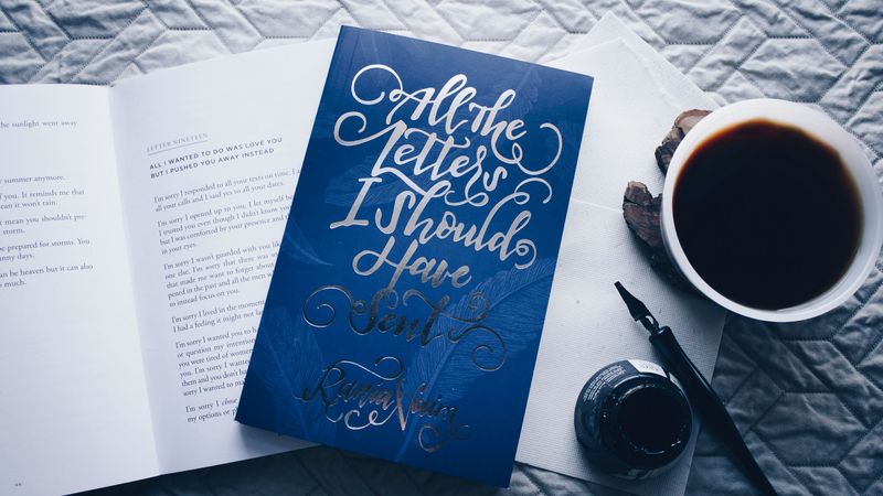 calligraphy, inscription, postcard, ink, 4k