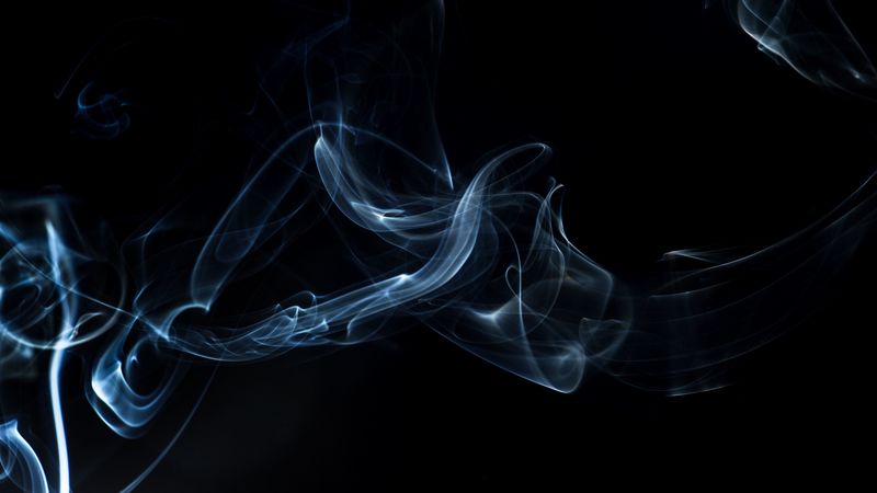 smoke, shroud, shape, dark background, 4k