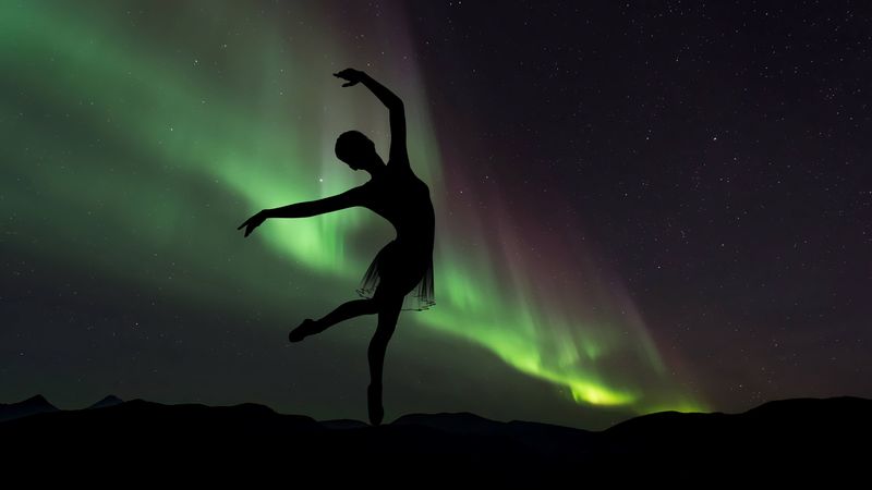 ballerina, silhouette, dance, 4k