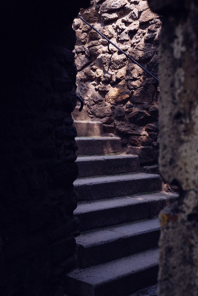 portrait stone old and stair hd, 4k