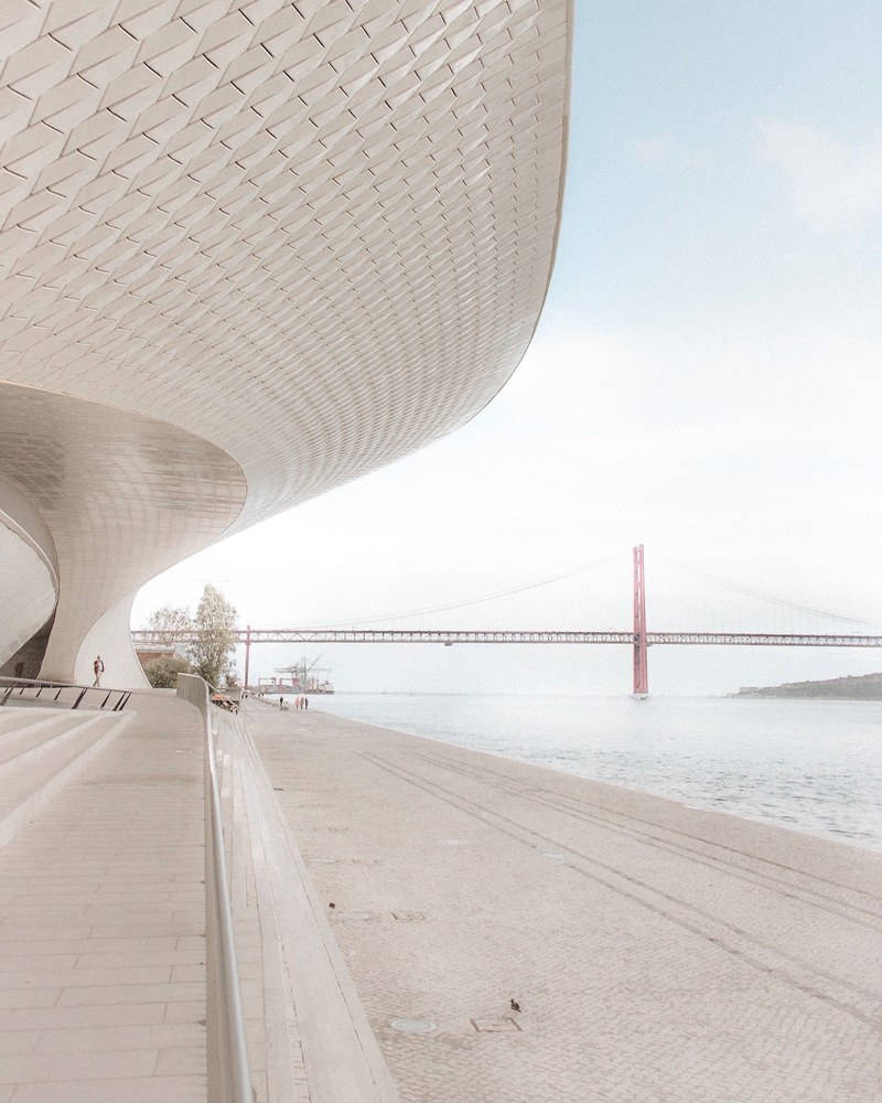 architecture lisbon and maat hd, 4k