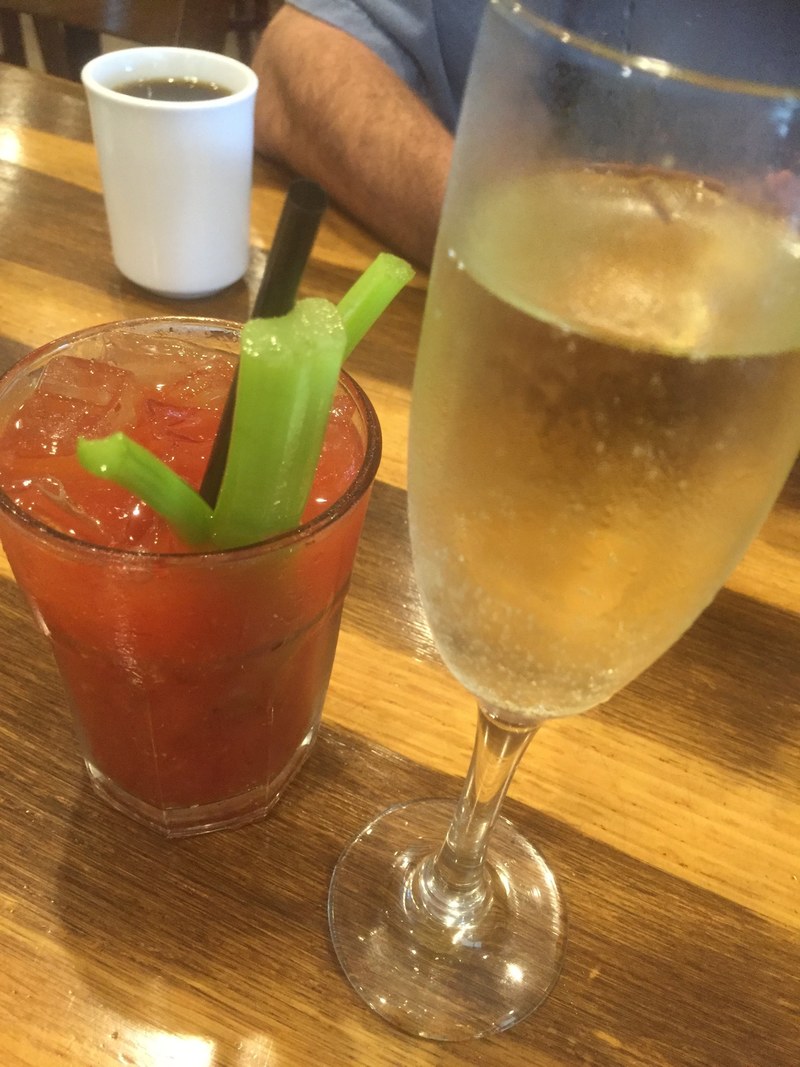 champagne bloody mary cocktail and breakfast hd, 4k