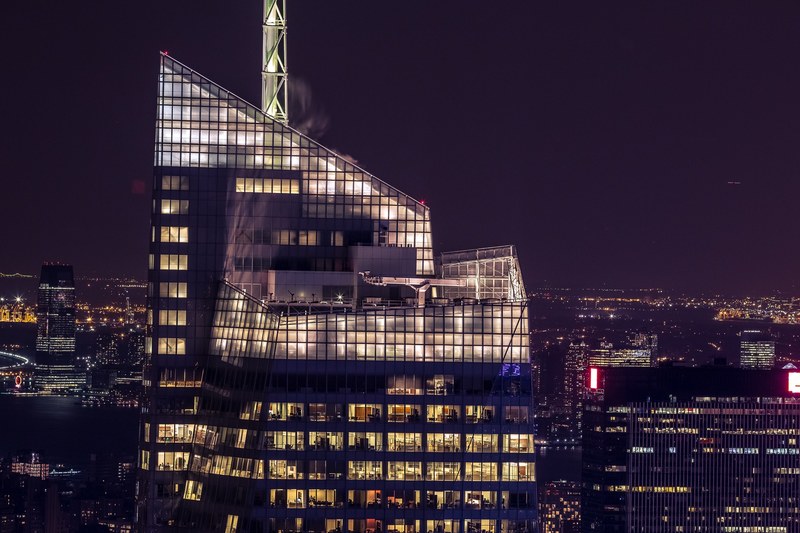 skyscraper architecture night and building 4k