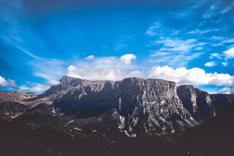 mountain rock cliff and landscape 4k