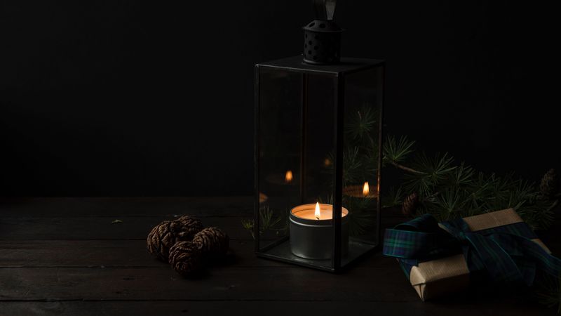candlestick, candle, gifts, dark, 4k