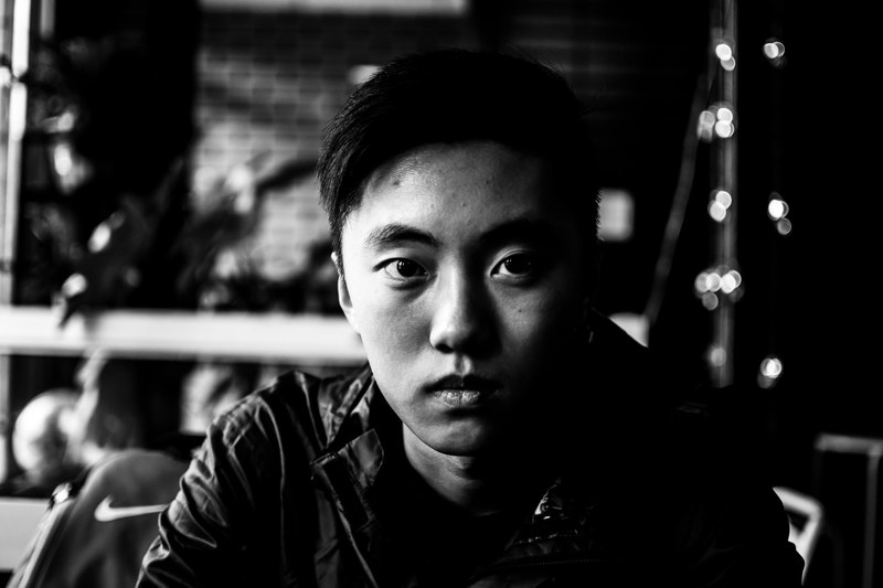 bnw black and white portrait and asian 4k