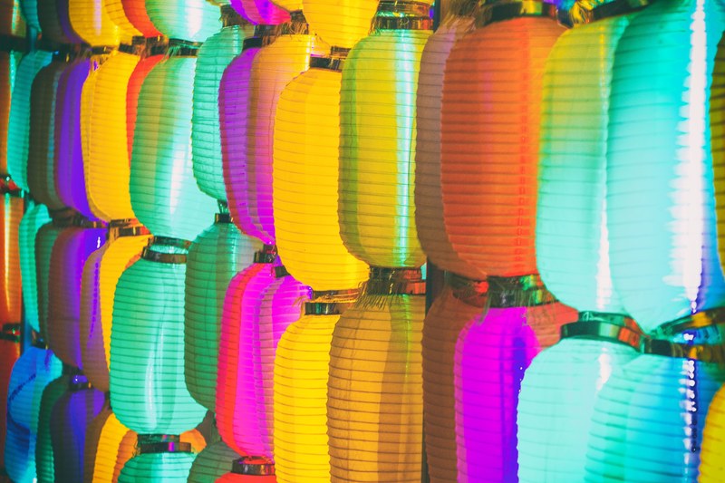 lantern color colour and lights 4k