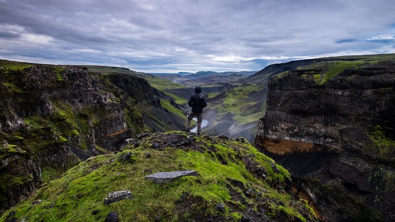 mountains, man, top, conquest, 4k