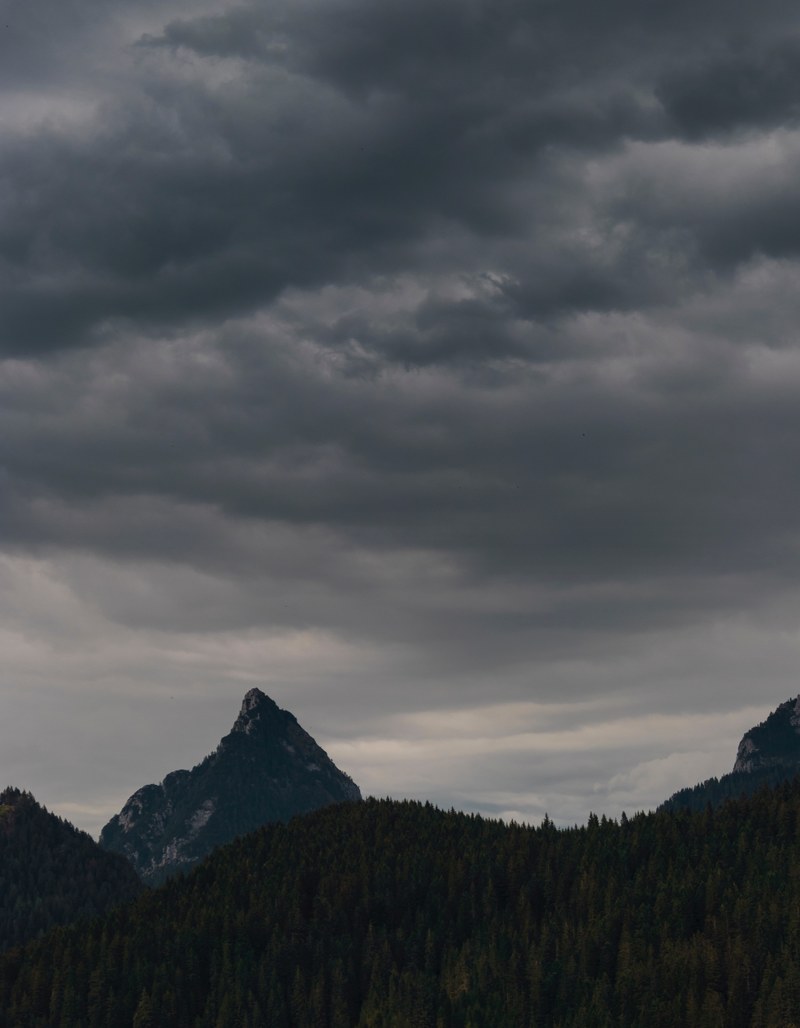 cloud moody overcast and mountain hd, 4k