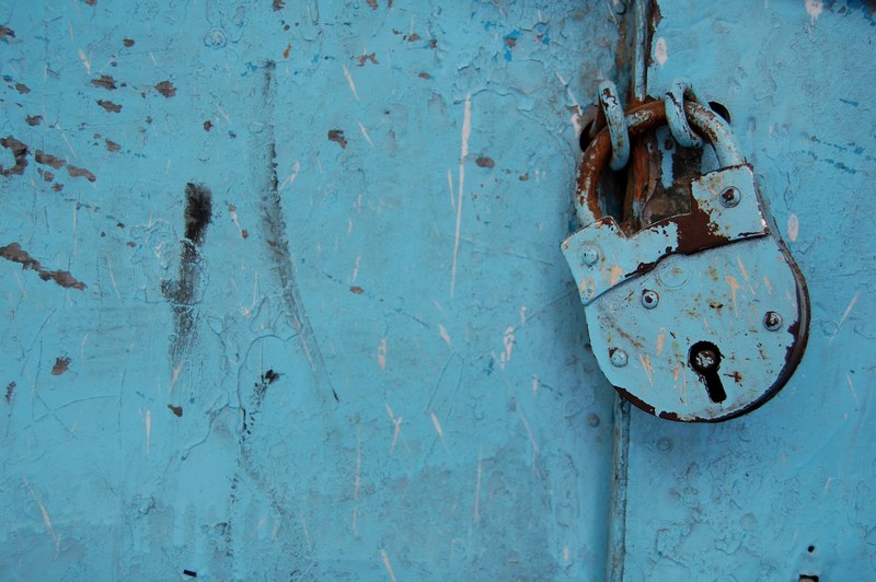 stucco metal background and door 4k