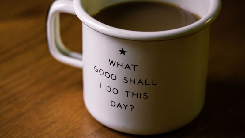 mug, inscription, motivation, drink, 4k