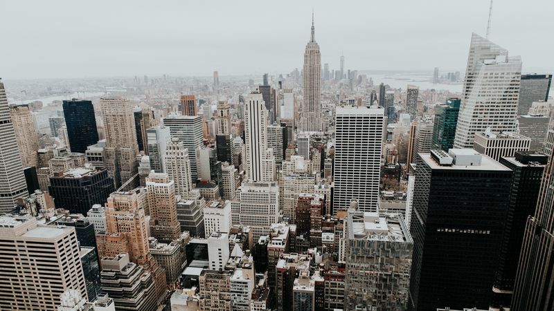 new york, usa, skyscrapers, buildings, architecture, 4k
