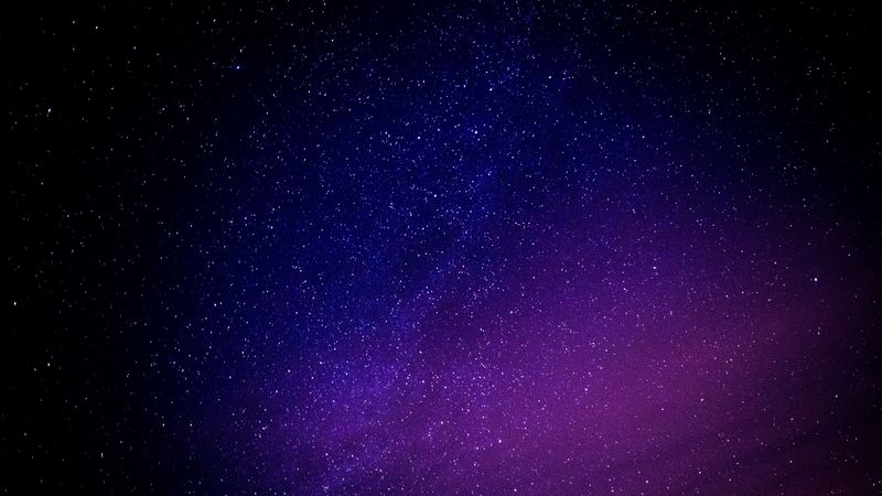 starry sky, galaxy, glitter, night, 4k