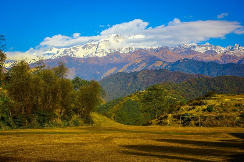field himalaya nature and nepal 4k