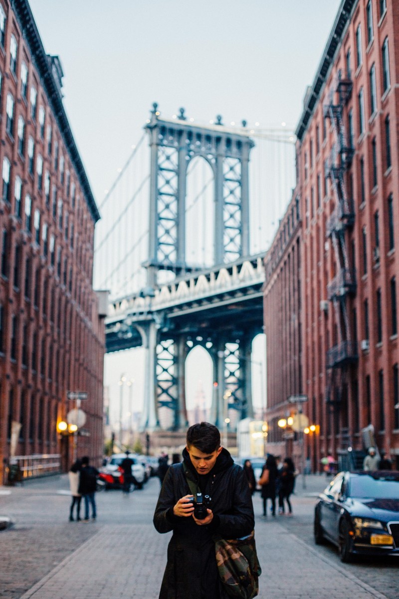 brooklyn brooklyn bridge and photographer hd, 4k