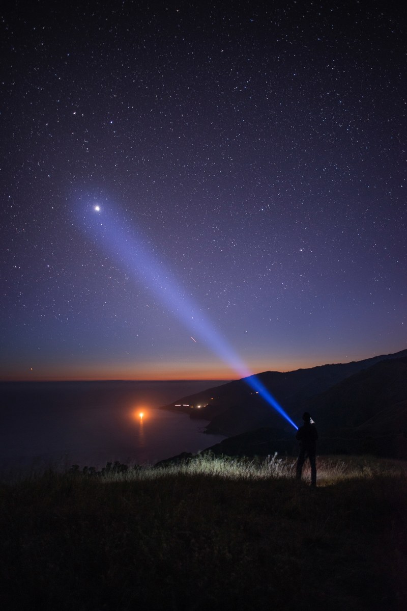 big sur pacific ocean and star hd, 4k