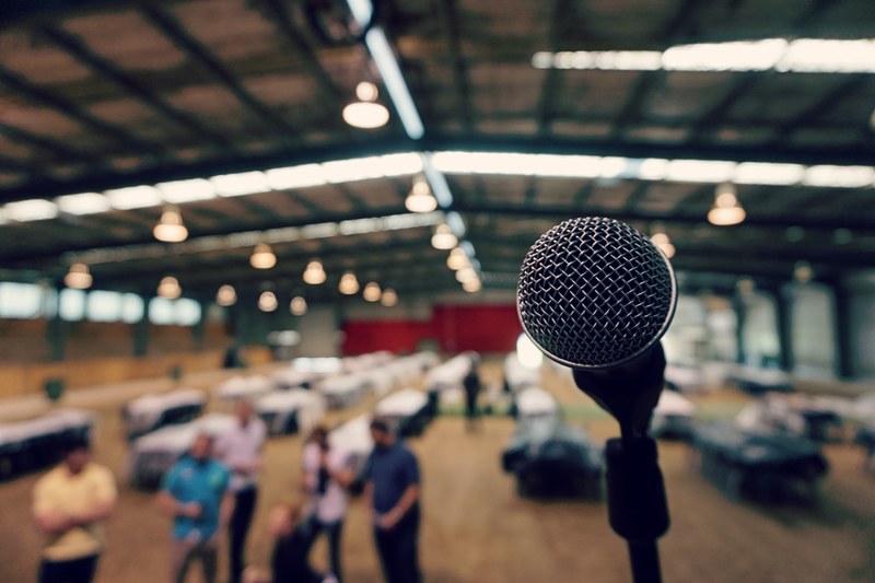 a close up of a microphone in a warehouse in wodonga, wodonga microphone 4k