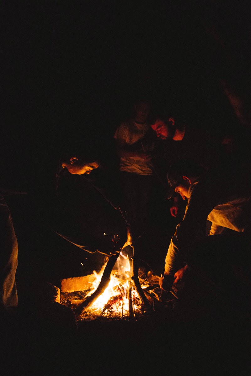 new years bonfire 4k