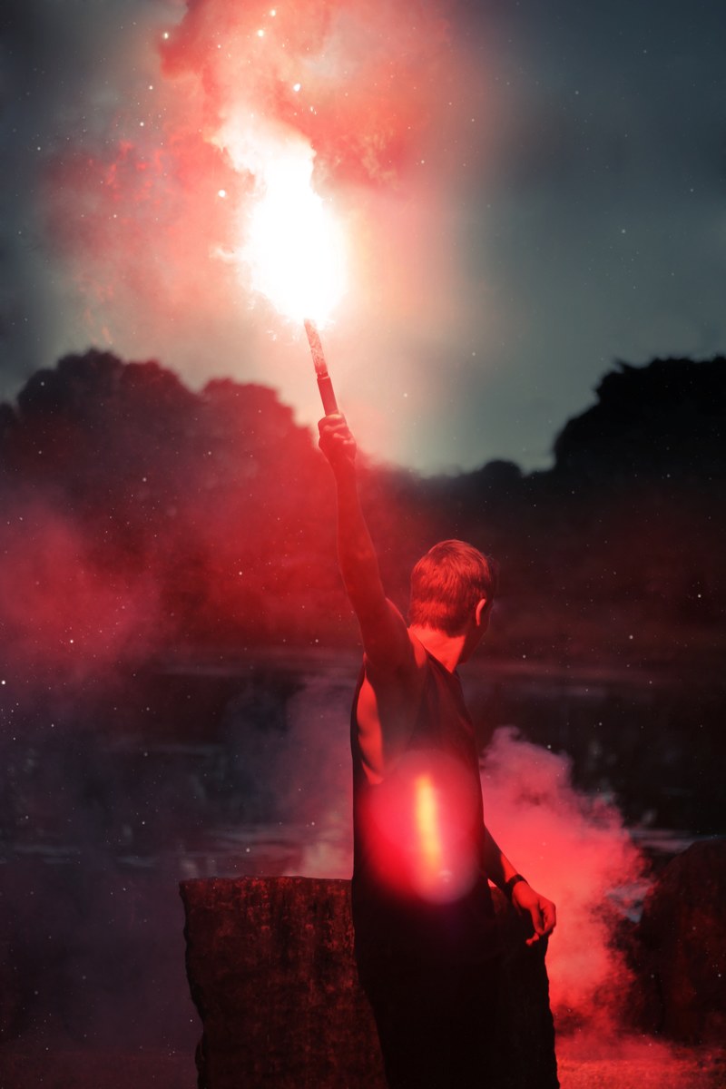 rescue red and flare hd, 4k