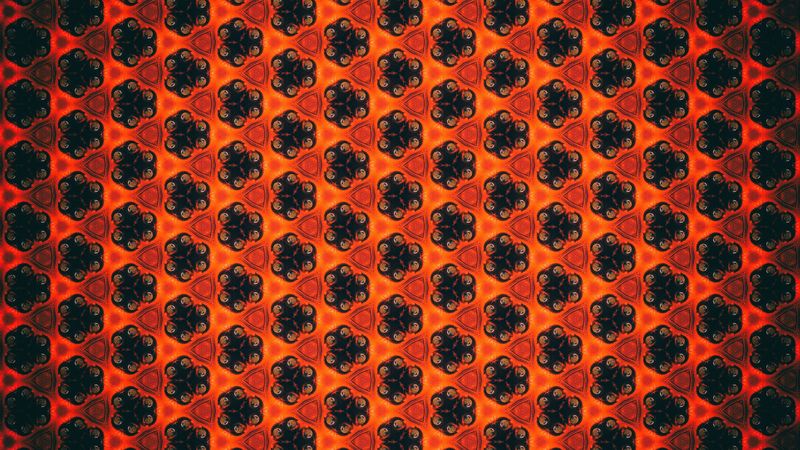patterns, flowers, shapes, 4k