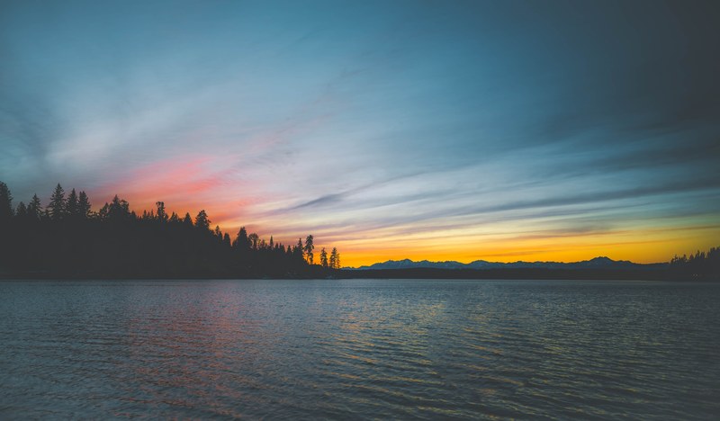 sunsets over gig harbor 4k