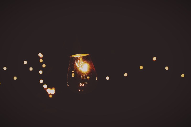 light bokeh light string and string of light 4k