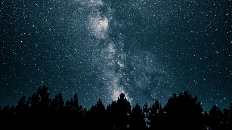 starry sky, milky way, stars, night, 4k