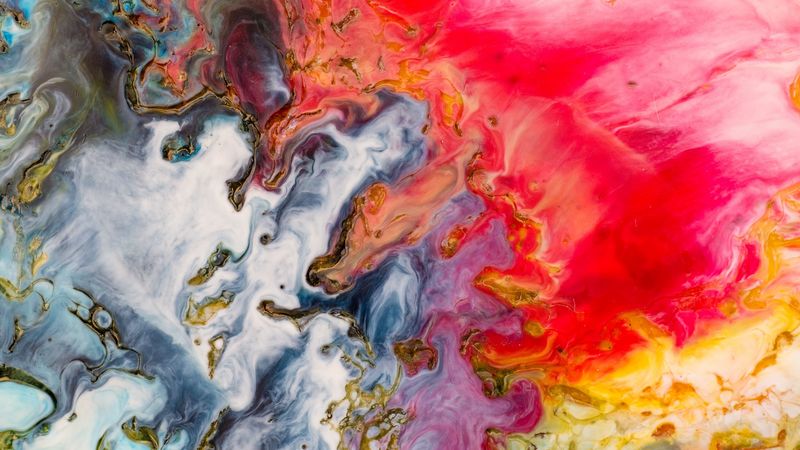 paint, structure, stains, multicolored, 4k
