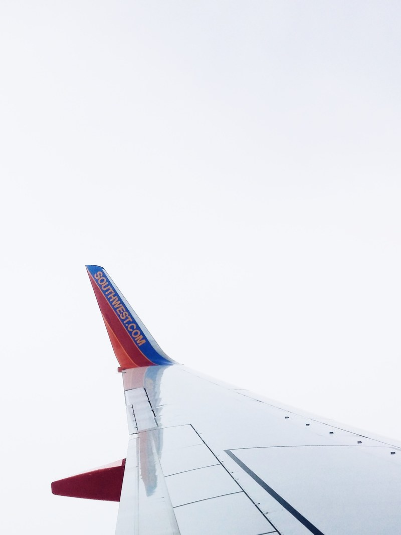 flying southwest plane and cloud hd, 4k