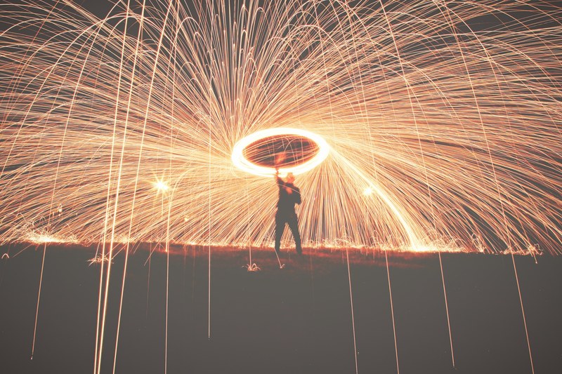 light swirl long exposure and line 4k