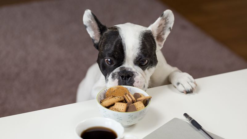bulldog, cookies, look, appetite, 4k