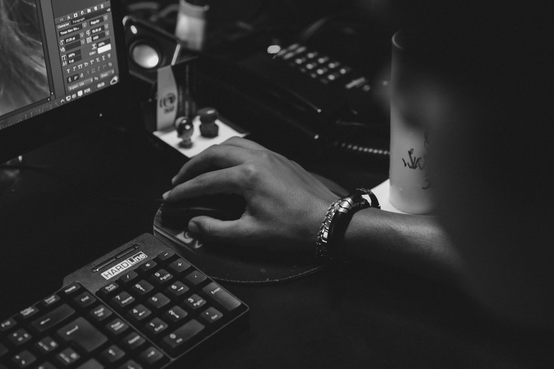 electronic button key and icon 4k