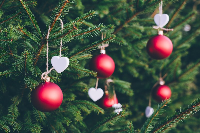 bauble heart decor and decoration 4k